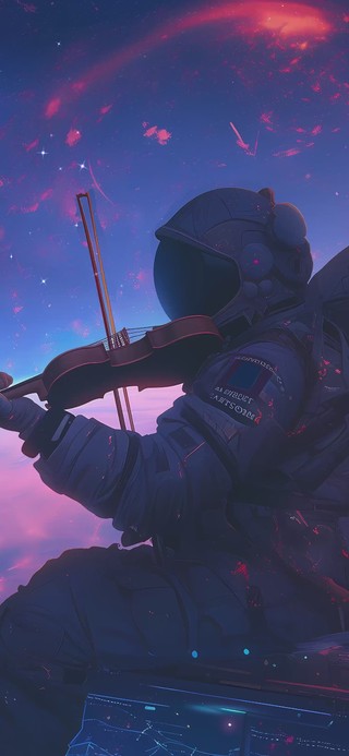 太空人弹吉他