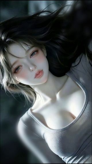 暗房中的瑜伽少女