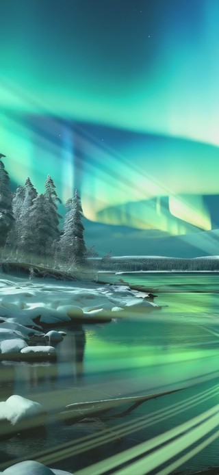 極光雪原の生生不息
