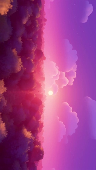 粉色天空