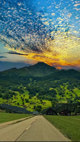 大自然中的乡村风景