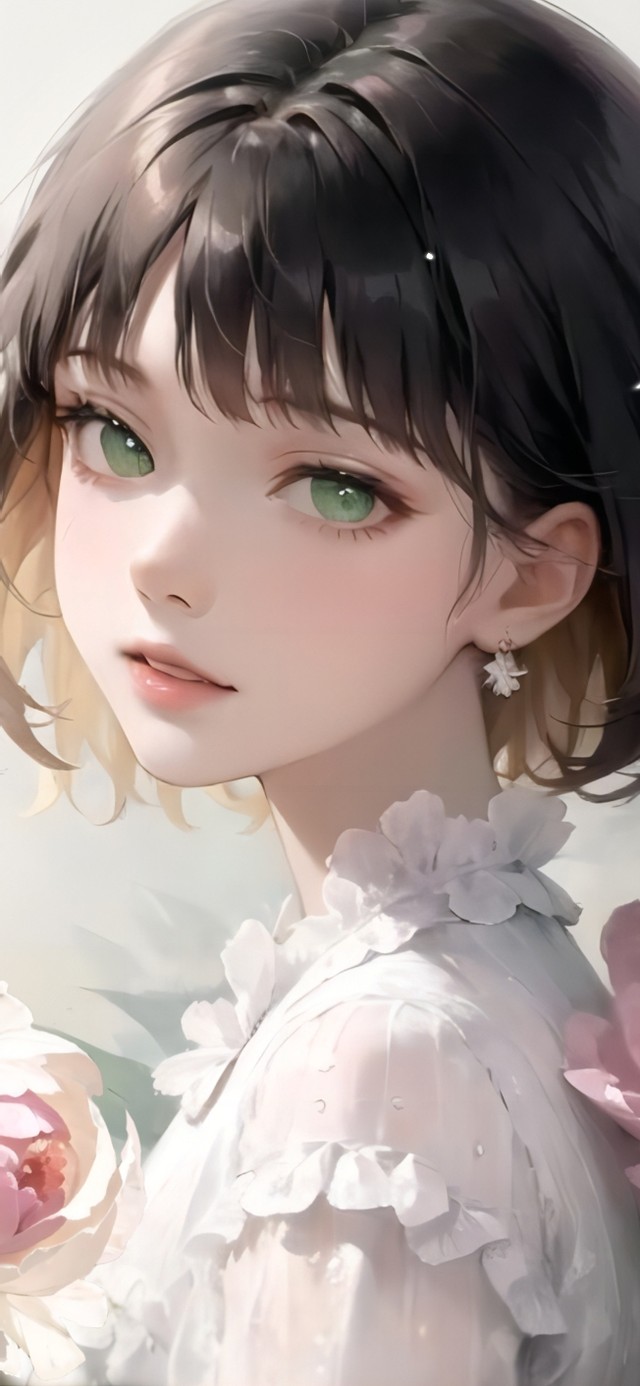 国风 牡丹蝴蝶少女