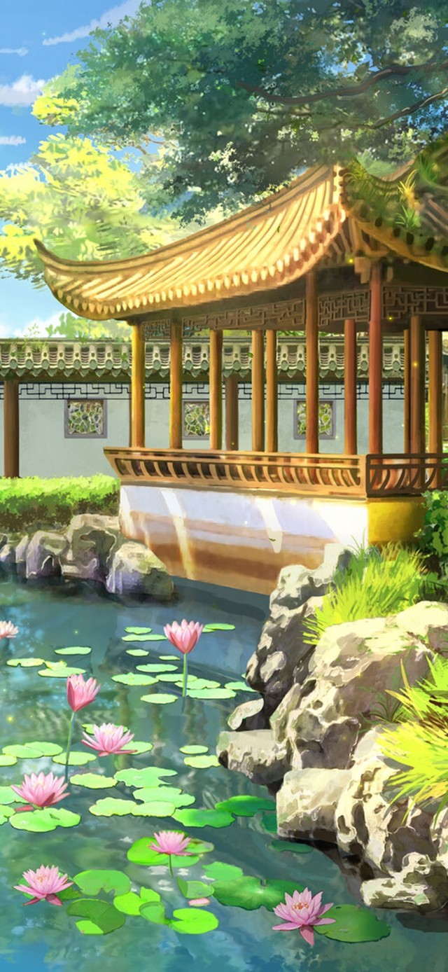 4K唯美治愈古风中式园林