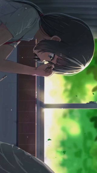 春季阳光学习的女孩