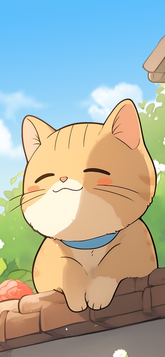 4K可爱猫猫的夏天