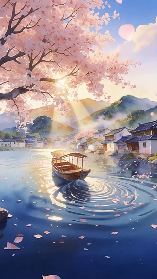  樱舟渡春