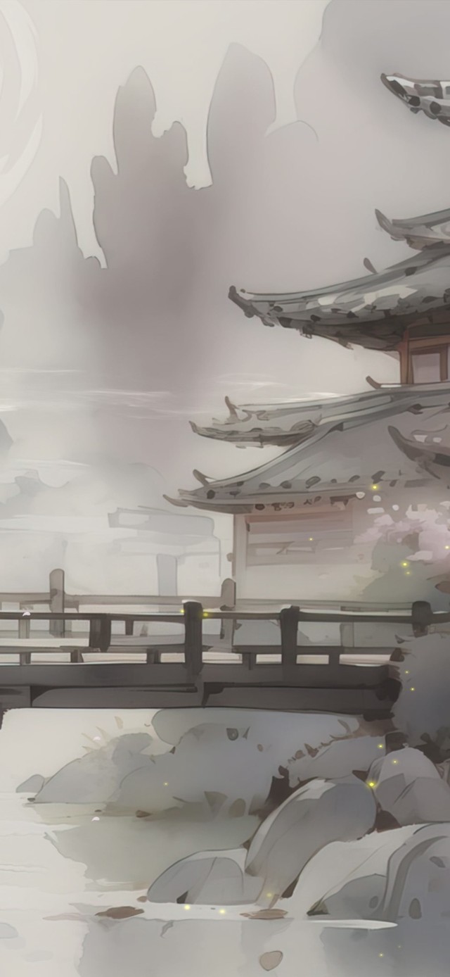 水墨庭院