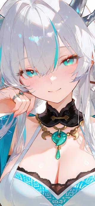 古风白发少女