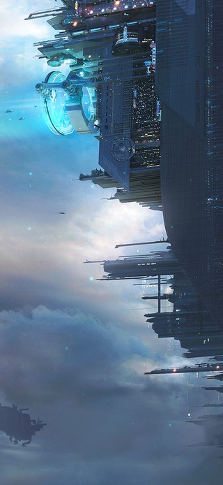 4K唯美天空城市基站