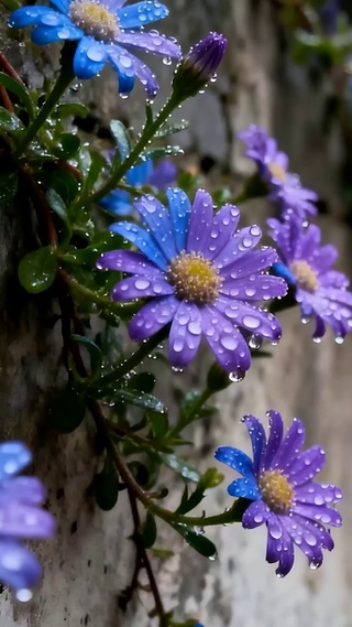 护眼雨天树木