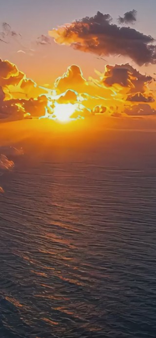 海边晚霞
