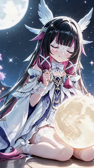 哥伦比娅丨月下少女丨