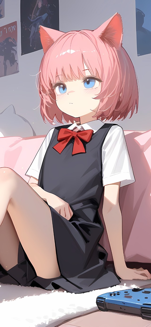 可爱猫耳女孩