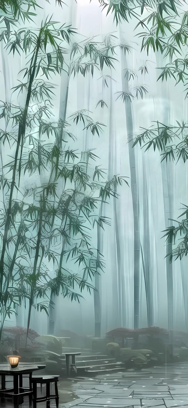 竹林听雨