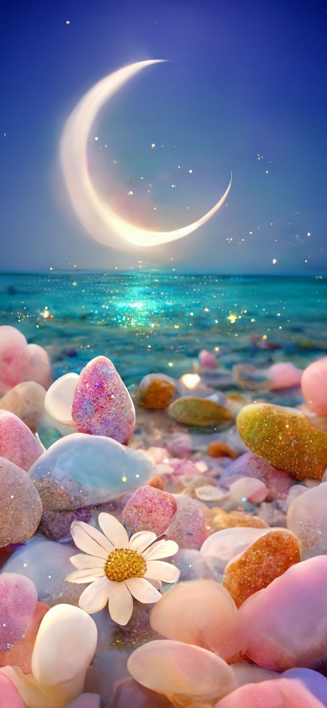 沙滩上的小雏菊