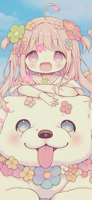 女孩和她的大狗