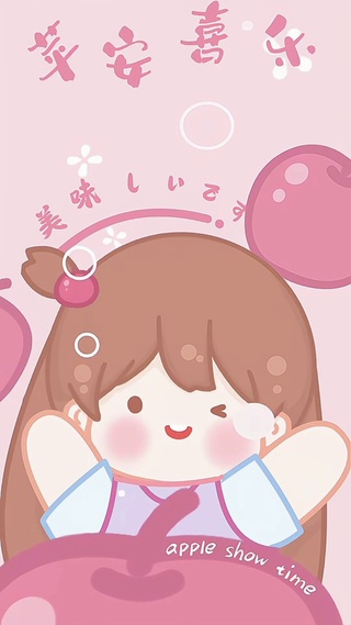 粉色可爱软萌少女