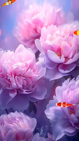 锦鲤水中游