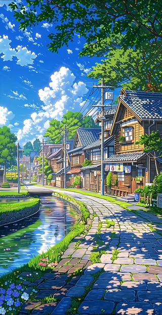 溪流小镇