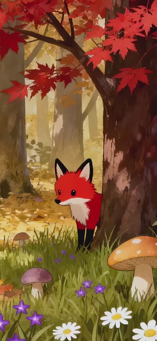 可爱治愈小狐狸