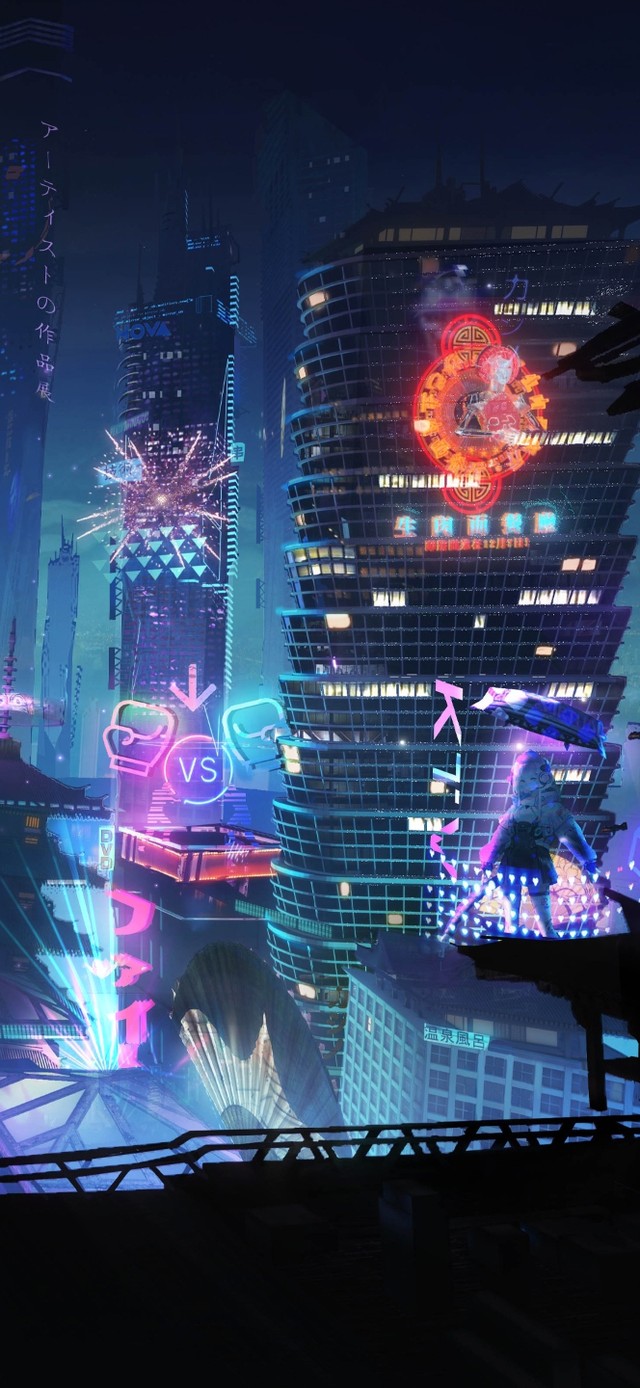 赛博朋克商业街