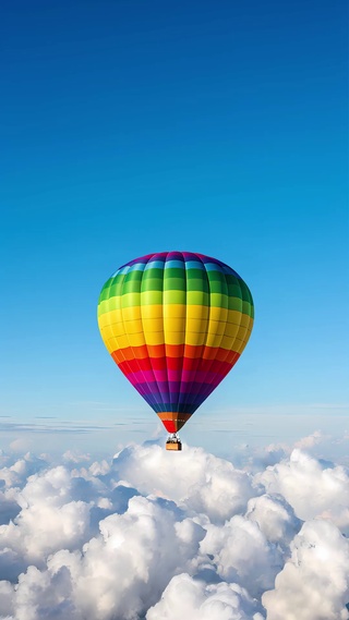 天空热气球