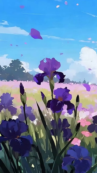 白云花草树木