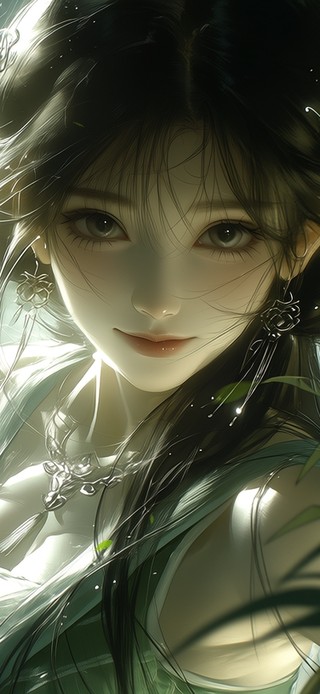 竹林美女
