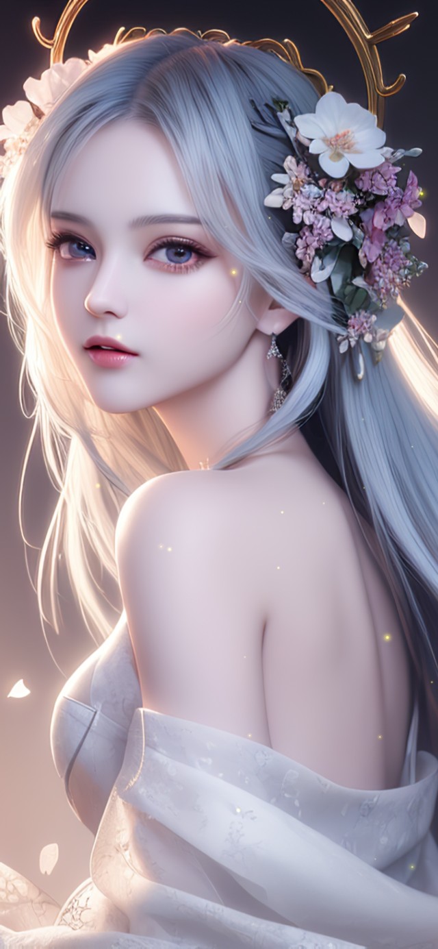 长发古风唯美少女
