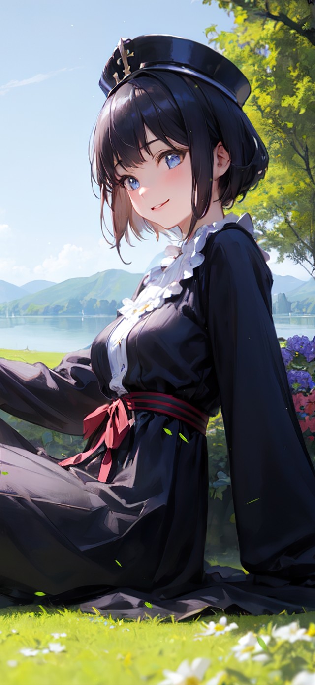 夏日小清新短发可爱女孩