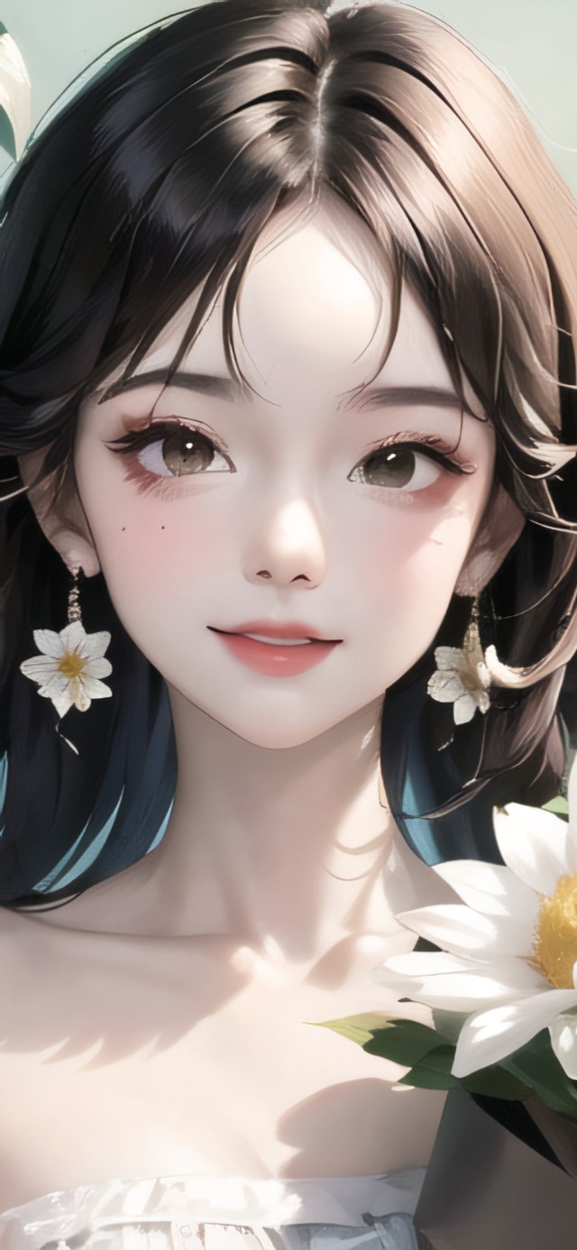 唯美白色小雏菊