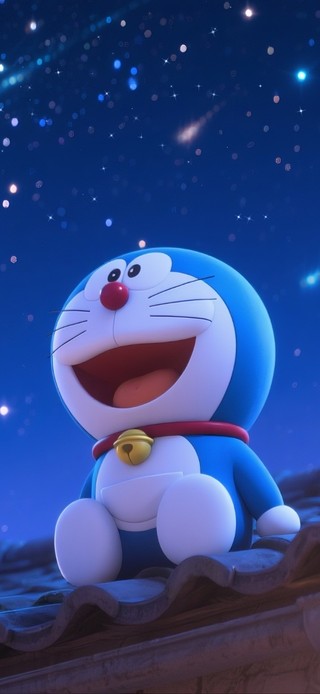 星空下的机器猫