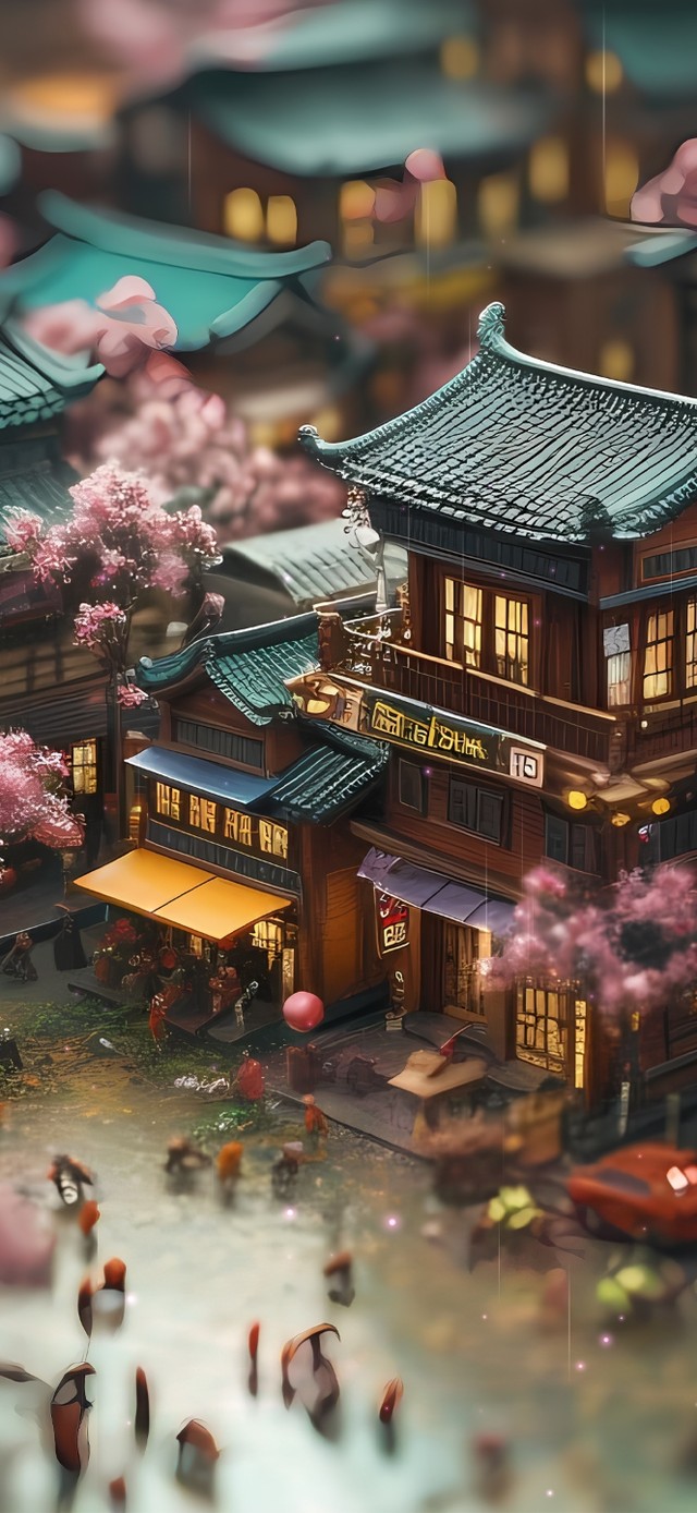 4K治愈桃花小屋