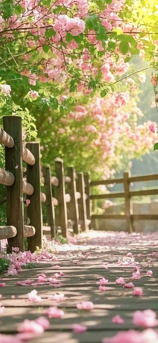 花漾壁纸|花径拱门