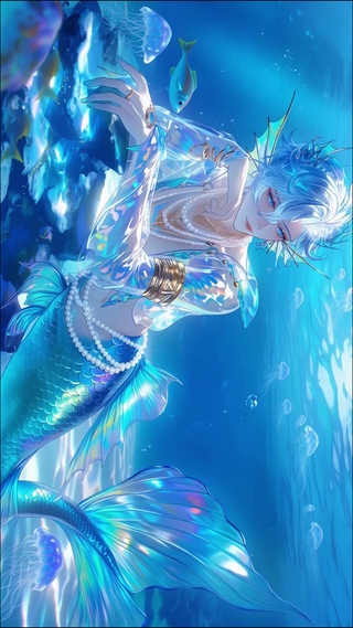 唯美海底人鱼王子