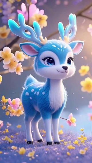 蓝色梅花鹿