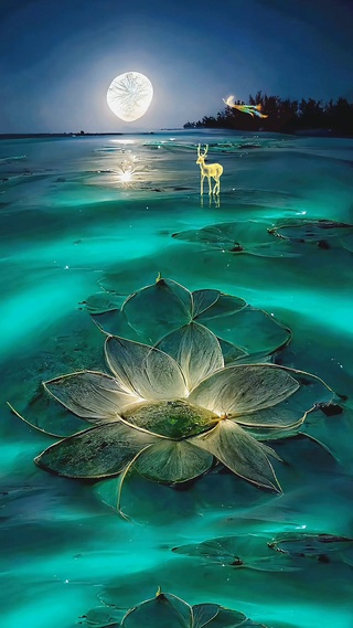 莲中花