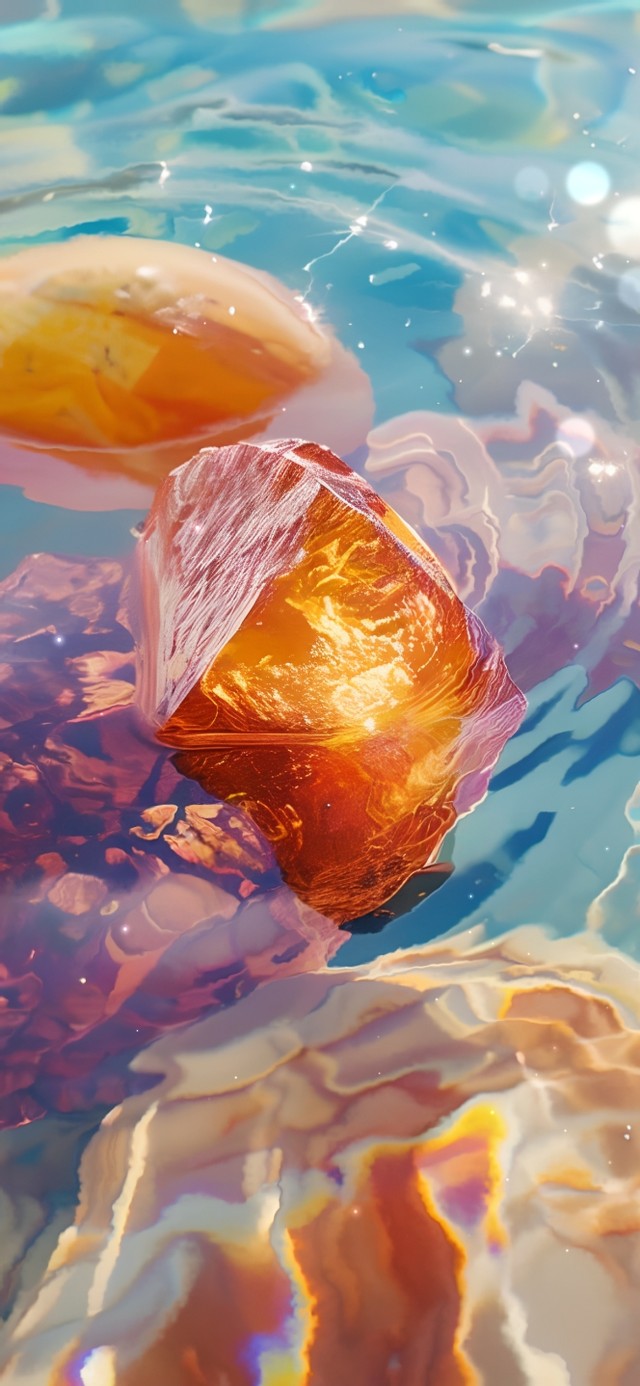 治愈系清澈水波纹