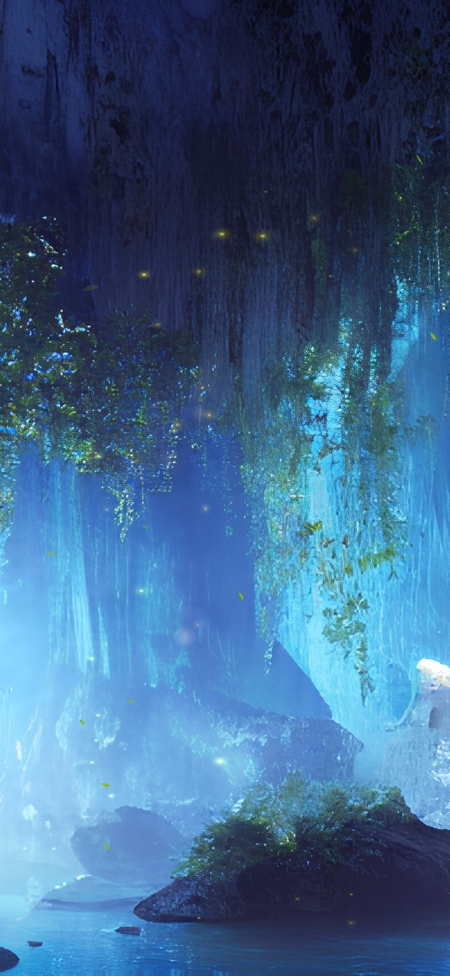 唯美梦幻洞穴仙境世界