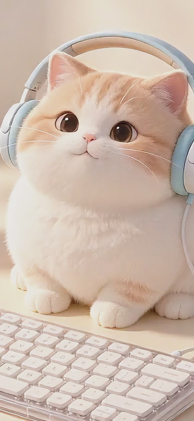 听音乐的小猫