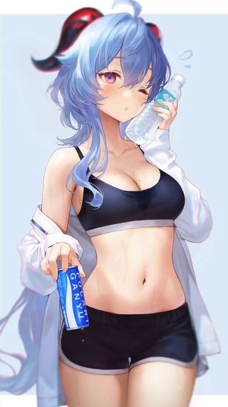 自律的健身少女4k