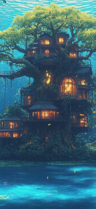 护眼绿景