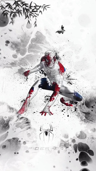 水墨超级蜘蛛侠