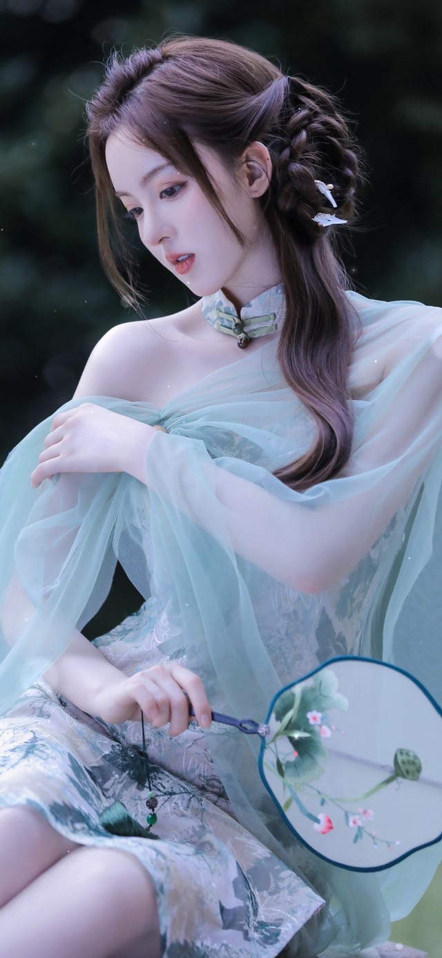 4K唯美治愈古风清纯美女