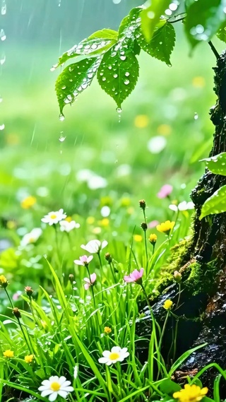 护眼治愈小雨4K