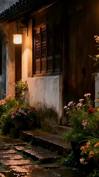 夜景小巷