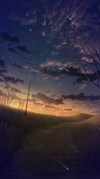 黄昏星空