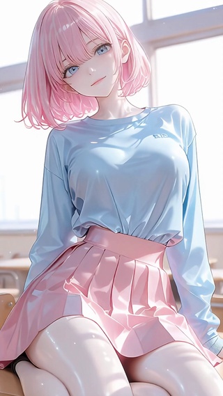 校园风二次元女孩