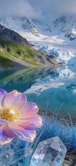 4K水晶花