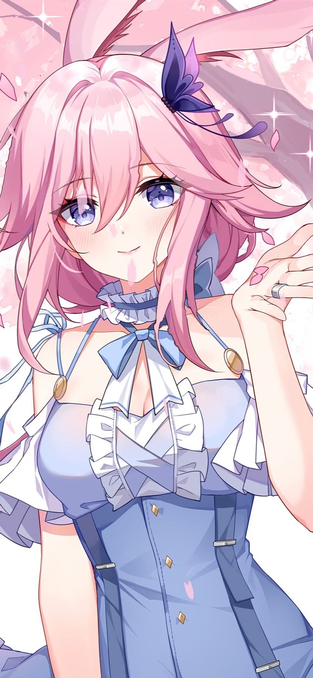 樱花树下八重樱